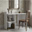 Compact Computer Desk with Hutch and Open Storage-590052618