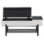 Banc de rangement rembourré avec tablette inférieure-1415453895