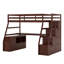 Lit mezzanine avec tiroirs, tablettes et bureau-1619758511