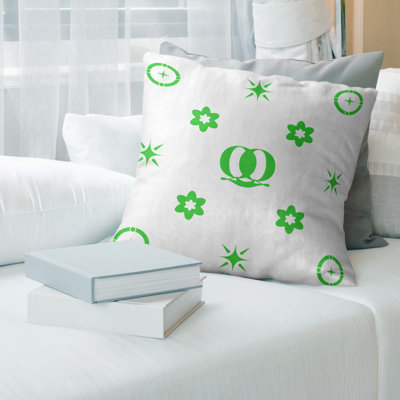 Coussin en polyester filé personnalisable 2 caractères de luxe Q Khieu Luxury