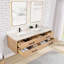 Meuble-lavabo double 72 po avec plateau Cristo-791218788