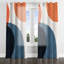 Motif bohème bleu et orange minimaliste I - rideau obscurcissant avec œillets Minimalisme - 1 panneau-343708739-343034144