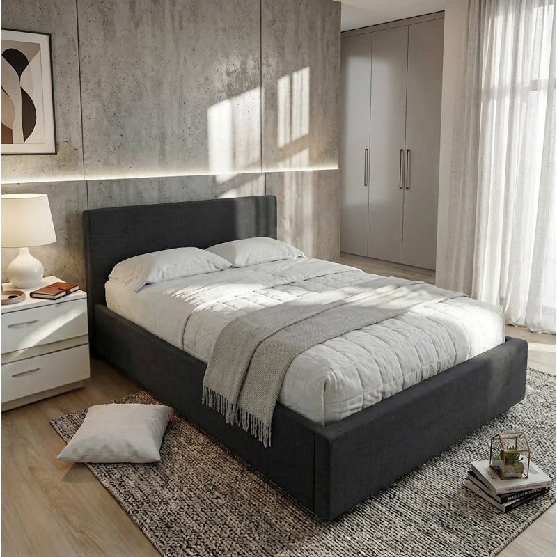 Upholstered Ottoman Bed Frame 4ft6 Double 5ft King