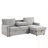 L-Shape Sectional Sofa With USB Port, 2 Cup Holders-1927110759