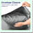 CoolCotton 500 Sheet Set - Soft Silky Sateen Weave, 3-Pc Long Staple Pure Cotton Bed Sheets for Cooling Comfort. Fits Mattress Up to 16'' Deep Pocket. Dark Grey.-115841456-115841457