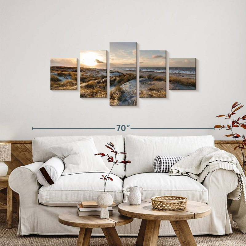 Coucher de soleil azaline Scheveningen, H 24 po x l 55 po