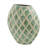 Rhys Decorative Vase, Hand-Applied Mosaic-Pattern Green-White Capiz 18 Inch-124246097