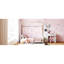 Lit maison en velours beige-1025847971