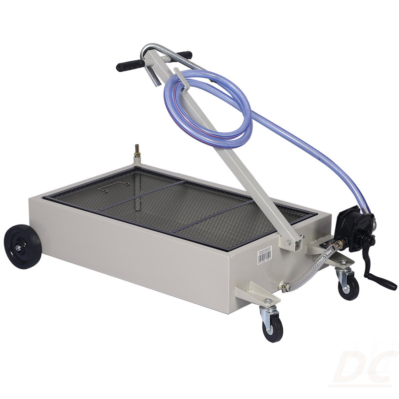 Vidange d'huile à profil bas 20 gallons avec pompe - gris