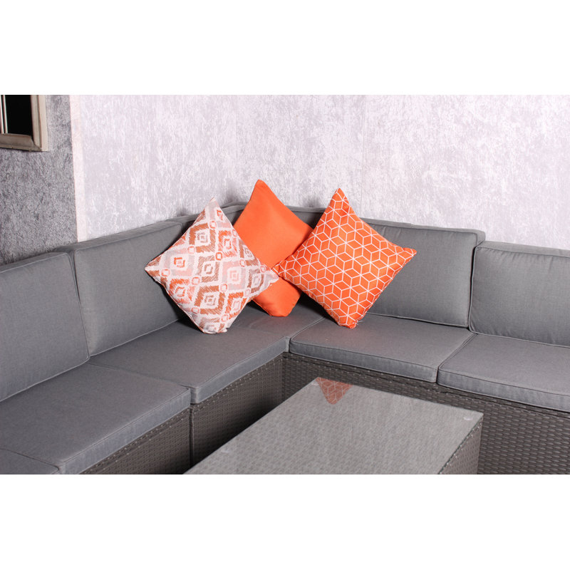 Geometric Scatter Cushion - Pack of 2, Orange