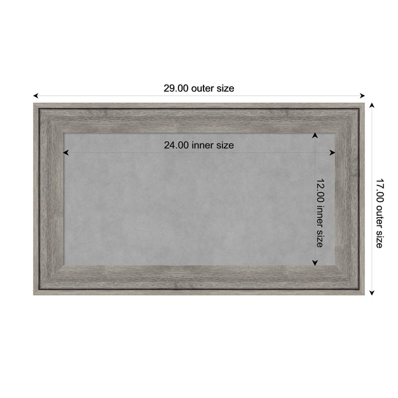 Magnetic Metal Photo Memo Board, 17" H x 29" W