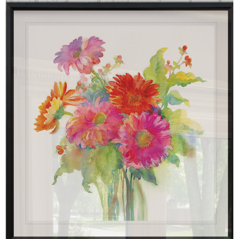 « mixed bouquet », impression encadrée, H 22,5 po x l 22,5 po x P 1,5 po