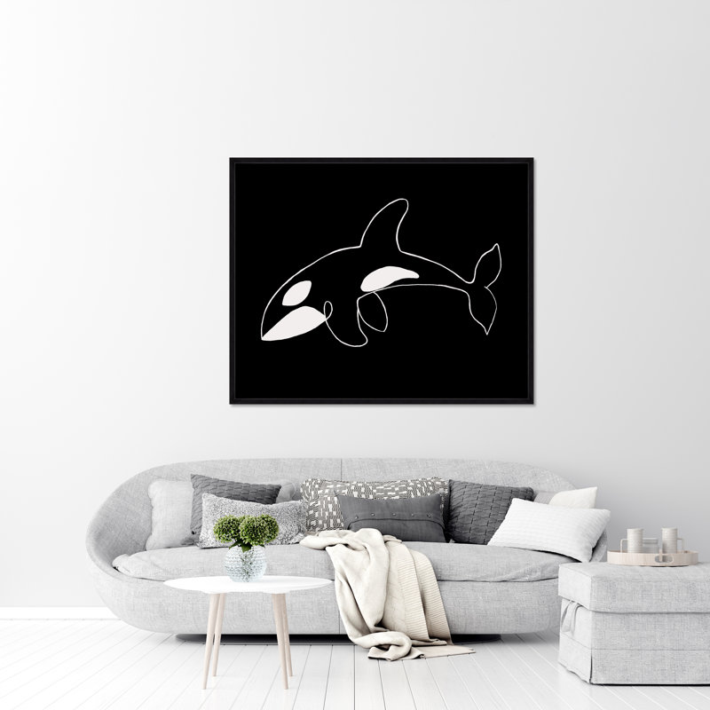 Silly Orca Print by Adam Mowery, Image Brush Gel, 31.75" H x 39.75" W
