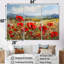 «Red Poppies Field In Mountain I», ensemble d'art sur toile coquelicots-107737216-107737211