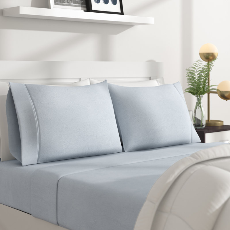 Twin Khaki Microfiber Fleece Winter Sheet Set