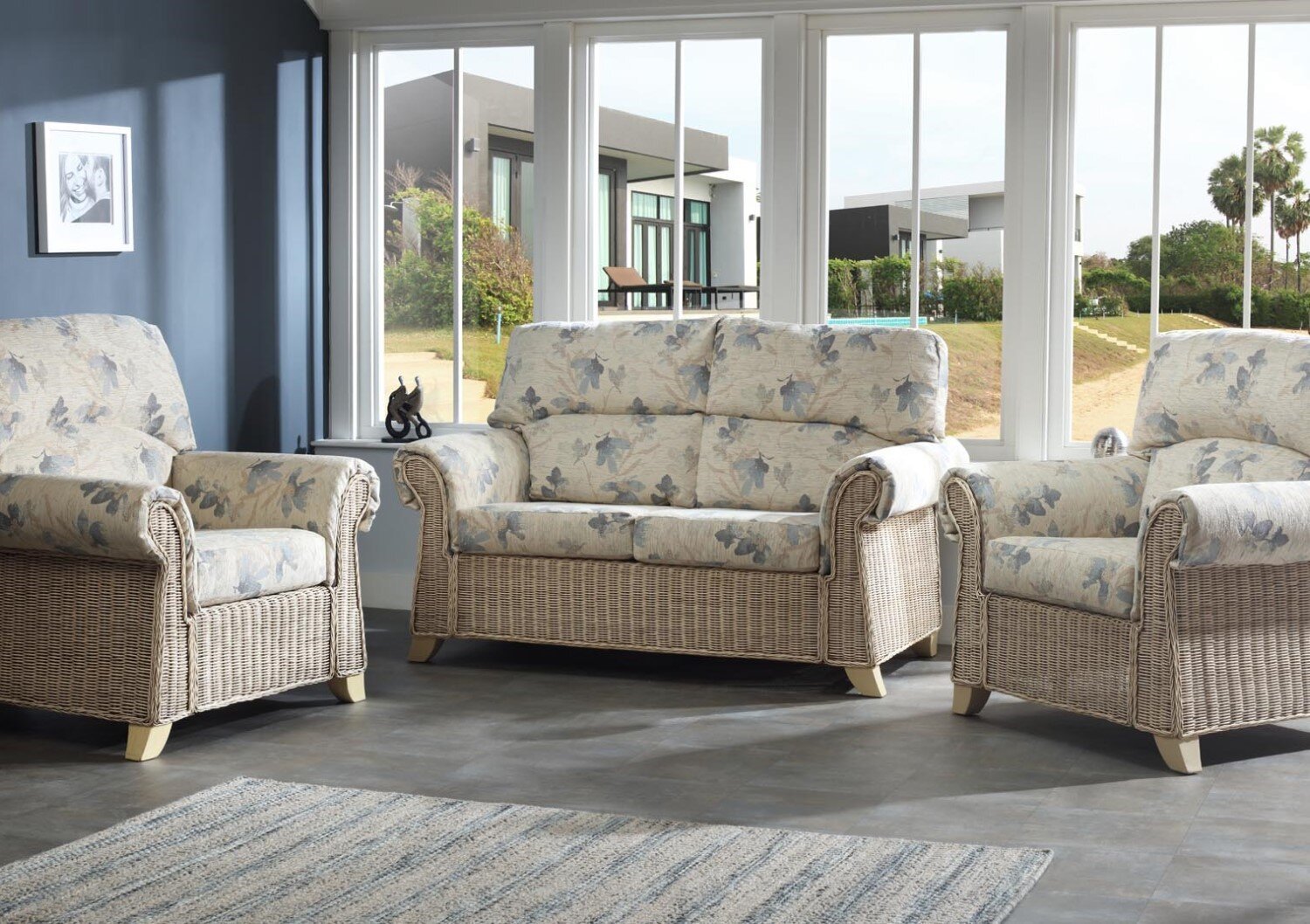 Highland Dunes Cynthia 3 Piece Conservatory Sofa Set Reviews Wayfair