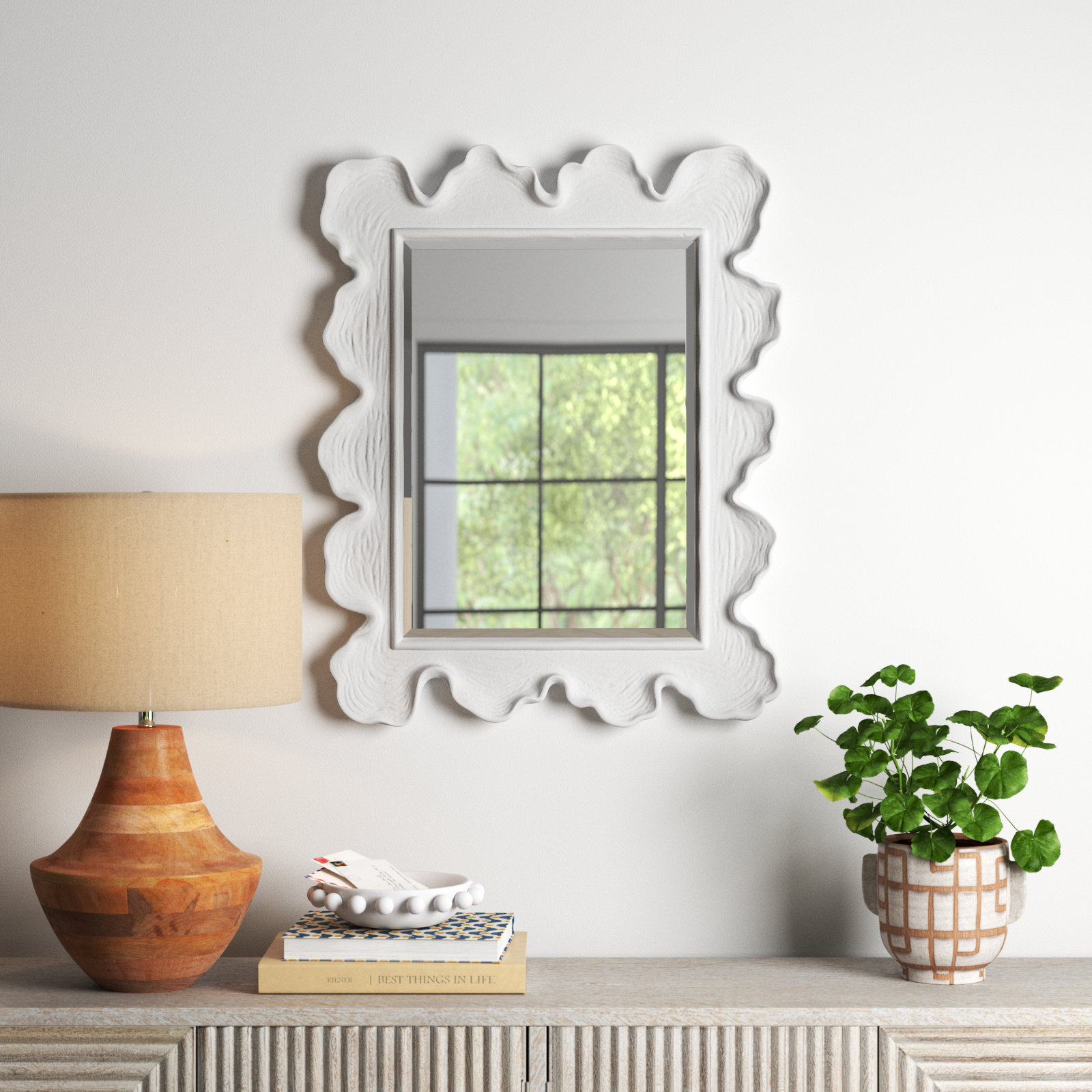 Ardis 27" Accent Mirror, White