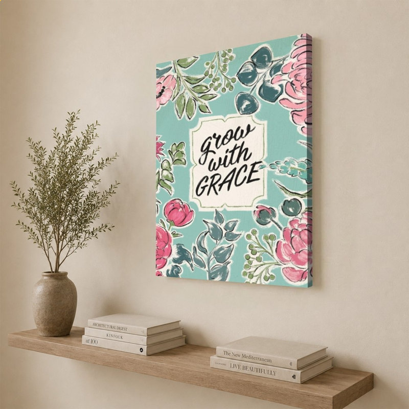 «Live in Bloom IV» par Janelle Penner - impression sur toile, 40" H x 30" W, Does Not Apply