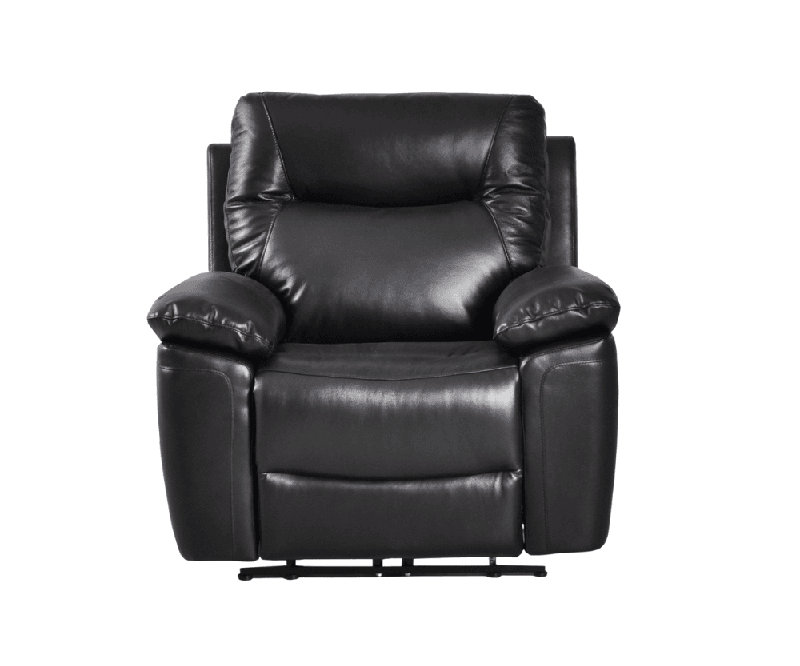 Celarian Genuine Leather Electric Power Recliner Armchair, Black