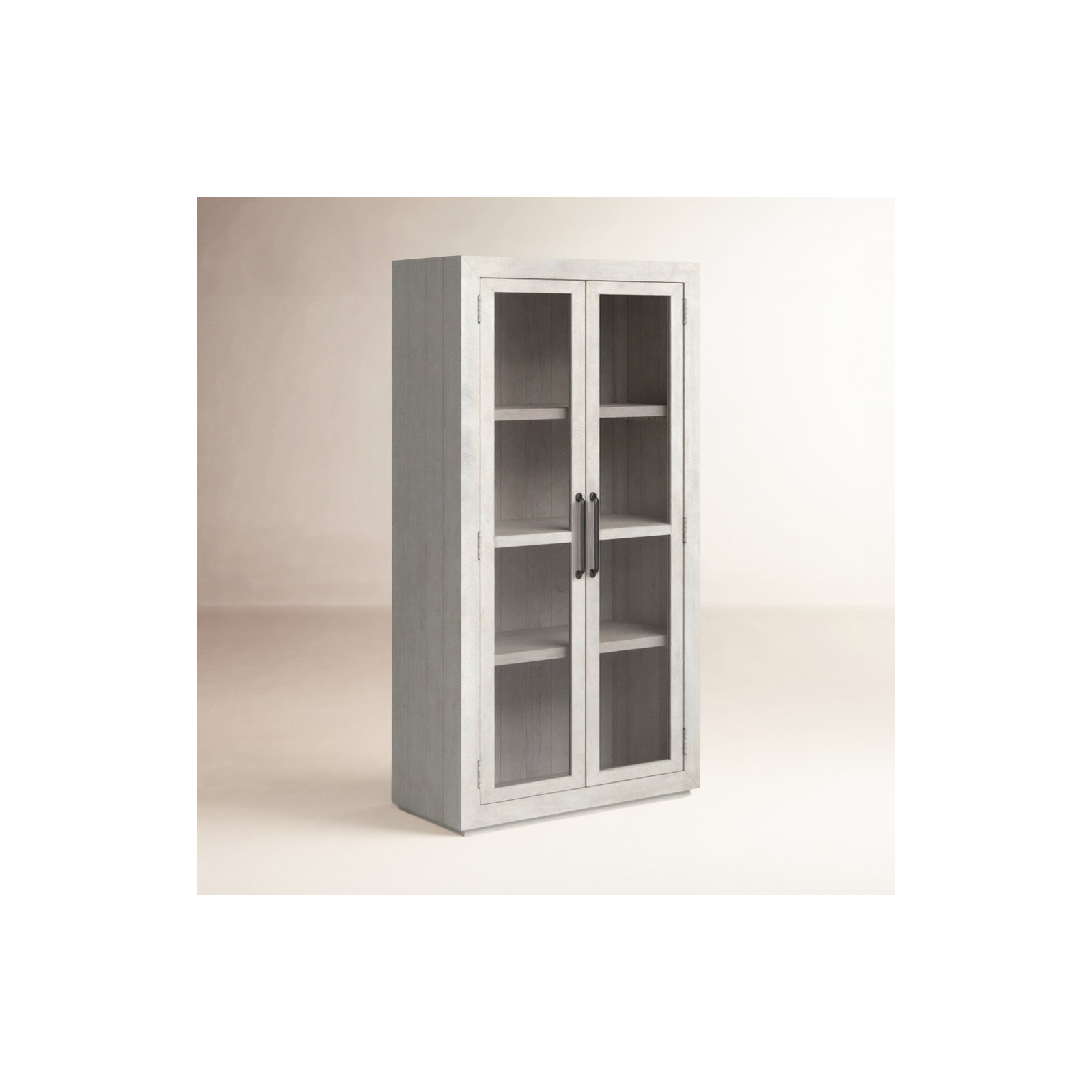 Kinston Dining Cabinet, Distressed Ivory