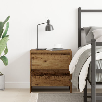 45cm W Manufactured Wood Bedside Table