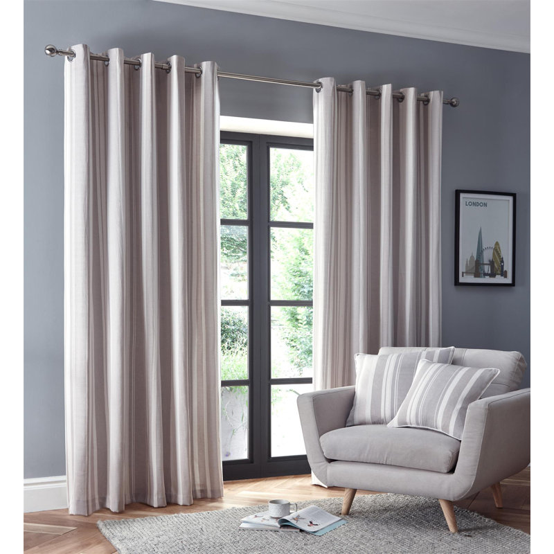 Room Darkening Curtain Panel Pair, 168 W x 229 D cm, Charcoal