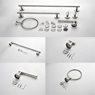 Ensemble de quincaillerie de salle de bain 6 pièces