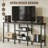 TV Stand for TVs up to 55 Inches, Modern Entertainment Center with Soundbar Shelf & Open Storage Shelves, Media Console with Cable Management for Living Room, Bedroom, Home Office
