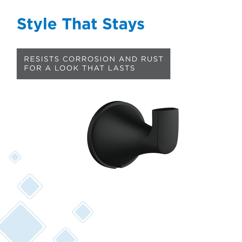 Windley Robe Hook, Satin Black