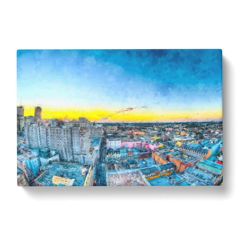Above New Orleans In Louisiana - Wrapped Canvas Print, 50cm H x 76cm W x 3cm D