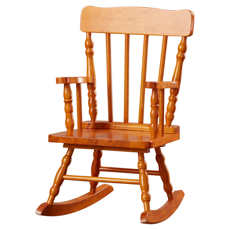 Kowalsky Kids 10'' Wood Rocking Chair, Honey