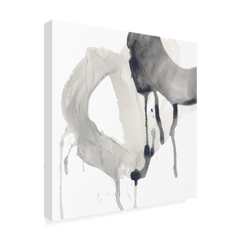 «Swath IV» par June Erica Vess - peinture sur toile tendue, H 14 po x l 14 po x P 2 po
