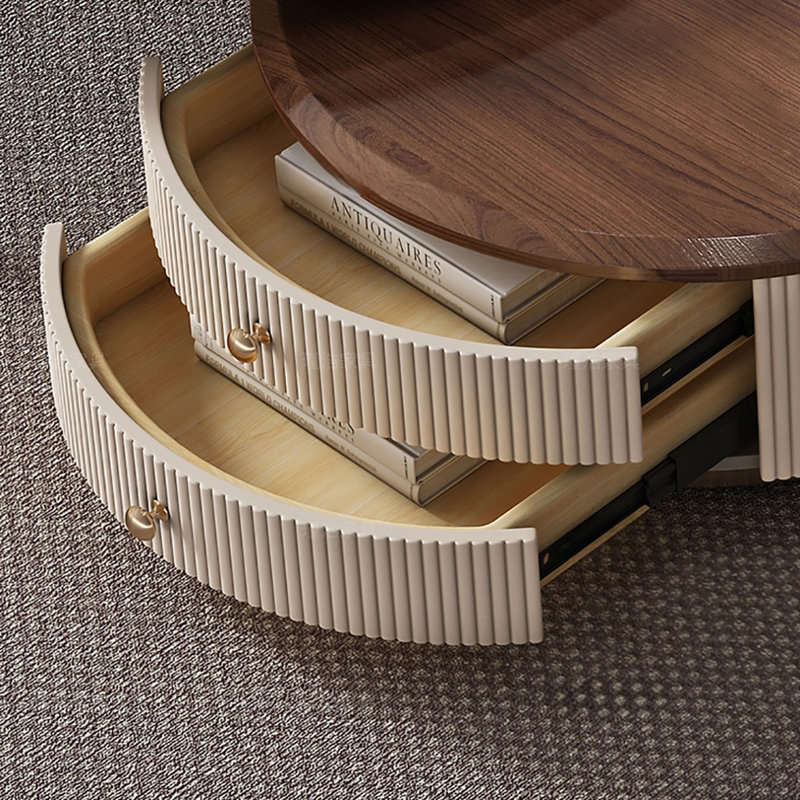 Innovative black walnut top end table