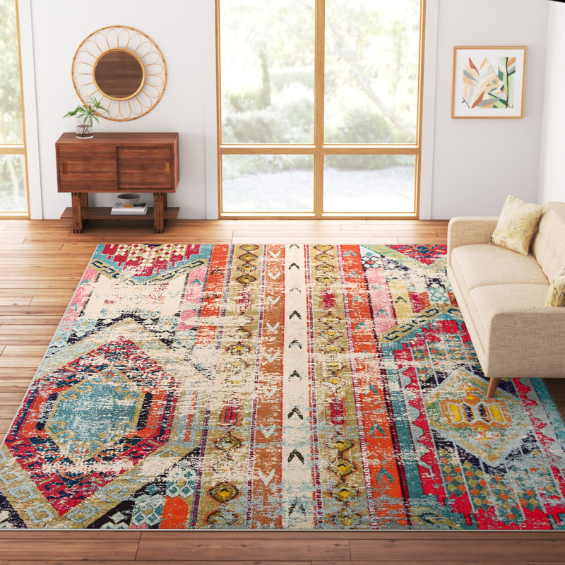 Newburyport Washable Geometric Indoor Rug, Rectangle 10'6" x 16'5"