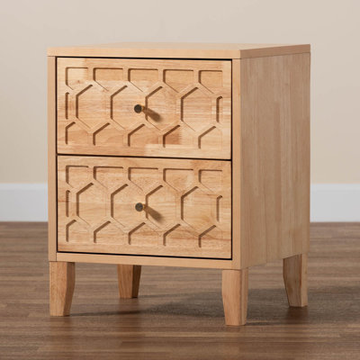 Edilsar 17.7'' W Solid Wood Nightstand