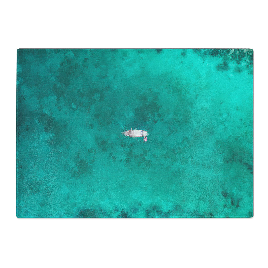 Boat in the Phi Phi Islands in Thailand Painting Chopping Board