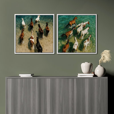 Art mural rétro encadré Fine Art Antique Classic pour chambre à coucher - 16 po x 16 po