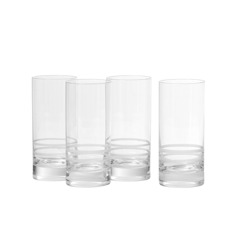Clear Lead-Free Tritan Crystal Highball Glass Set