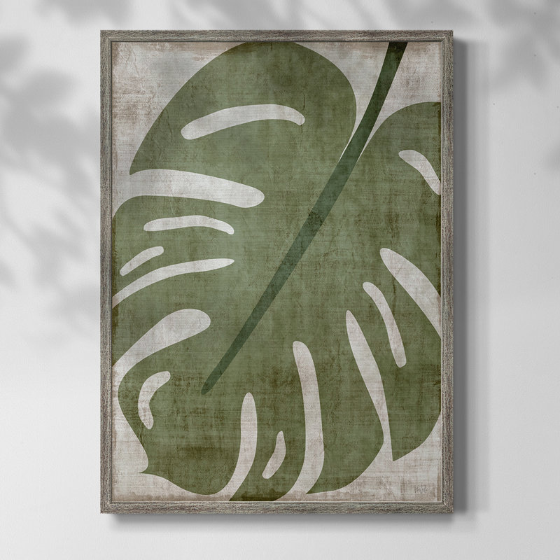«Island Greenery II», reproduction encadrée - bois massif, H 11 po x l 9 po