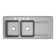 Lustertone 48" L x 22" W Double Basin Drop-In Kitchen Sink