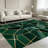 Emerald Gold Geometric area rugs for Living Room, Soft and Comfortable, Suitable for all seasons, easy to maintain, machine washable Indoor floor mat, Under Table Farmhouse suitable for Bedroom, Dining Room, Study,  Balcony, Home Decor Patio-1837724317