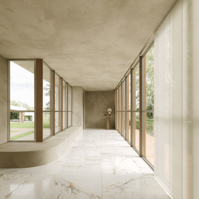 Calacatta Macchia 12X24 Marble Look Polished Porcelain Floor And Wall Tile, 48" X 48"