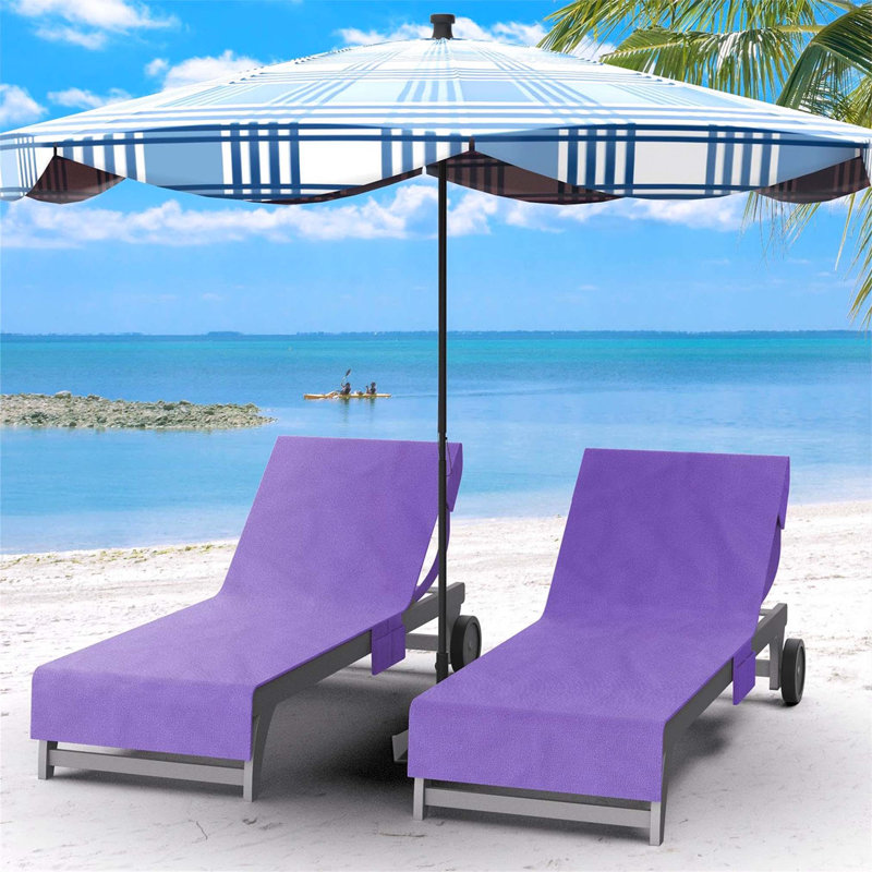 100% Cotton Beach Towel, Purple