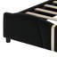 Lit plateforme avec tête et pied de lit en forme de papillon, cadre de lit tapissier moderne avec décorations en métal-615951160-615951140