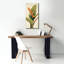 Halconia «Blossom On White» par Albena Hristova, art mural sur toile, 20 po x 40 po