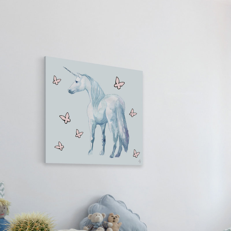 «Neosho Butterfly Unicorn», reproduction sur toile tendue, H 24 po x l 24 po