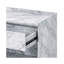 Table d'appoint Azrael 24 po L x 16 po P x 25 po H, 1 tiroir, imitation marbre