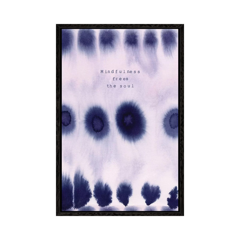 Mindfulness IV by Stephanie Ryan - Painting on Canvas, Black Floater Framed, 66.04cm H x 45.72cm W x 3.81cm D