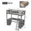 Lit mezzanine avec bureau en U, tiroirs et tablettes de rangement-1202546107-1202546110