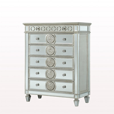 Commode moderne à finition miroir